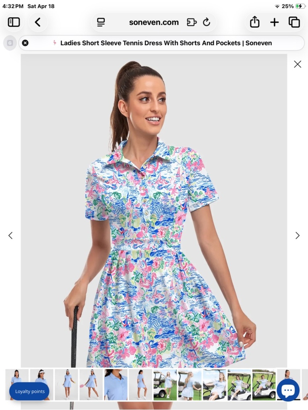 Short-Sleeve Collared Floral Mini Dress in Multicolor